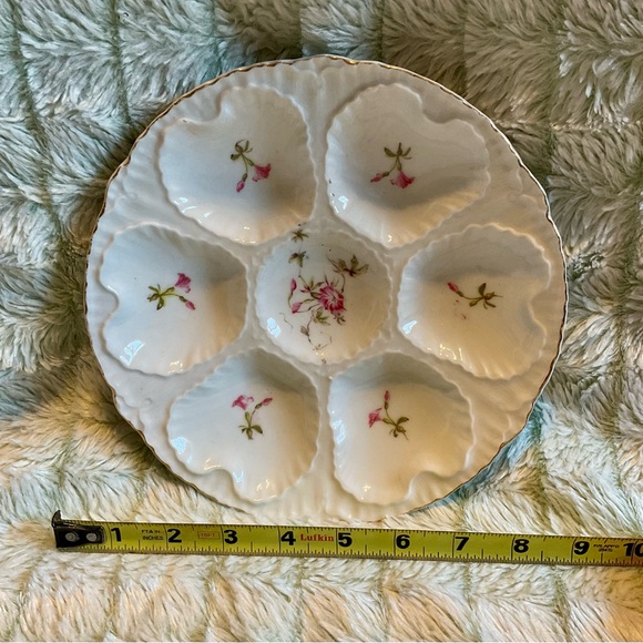 Charming Floral White and Pink Porcelain Plate